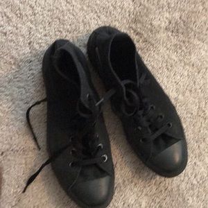 Black converse all star high top